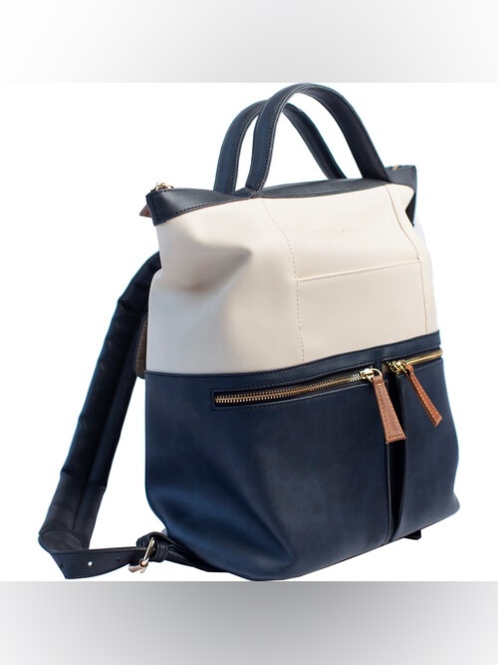 Kelly Moore Woodstock Eco Leather Alternative Camara Backpack Bag